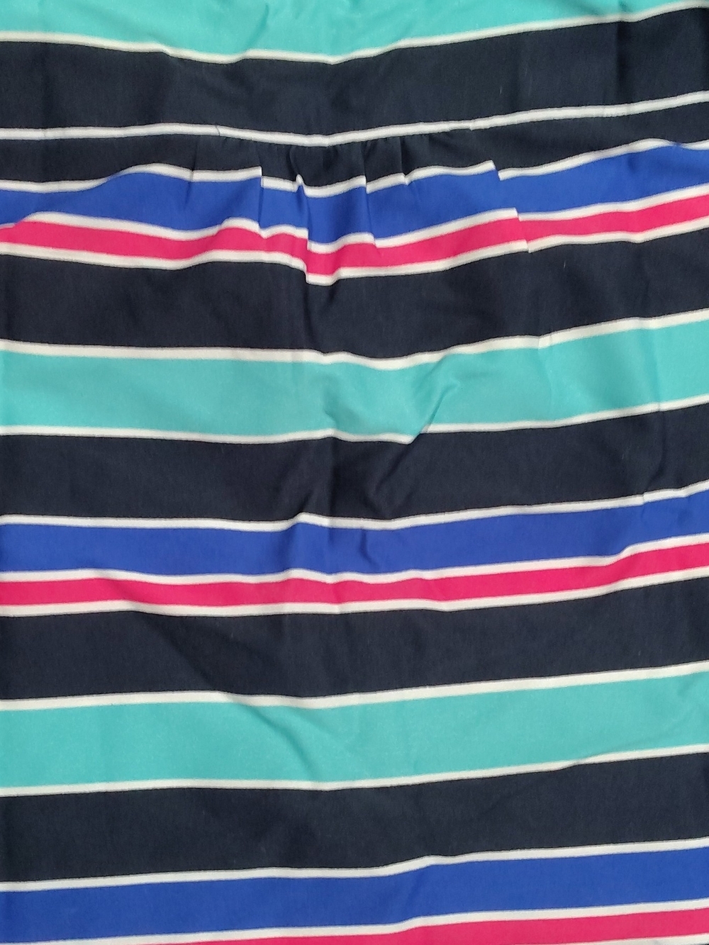 Tommy Hilfiger Navy, Teal & Pink Striped Blouse - Picture 9 of 10